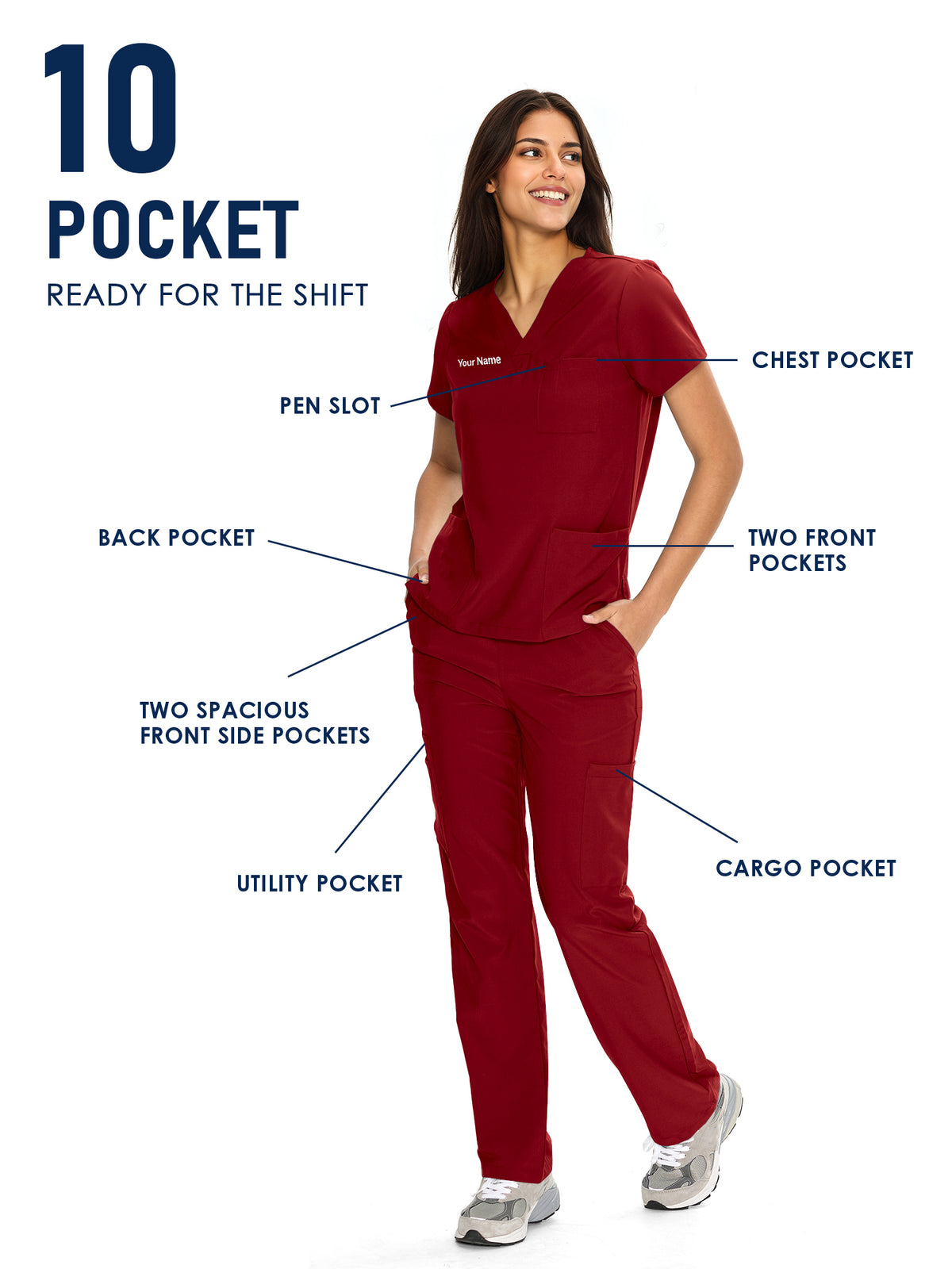 Dawn Dusk Made-to-Measure Straight-Leg Scrub Set Package