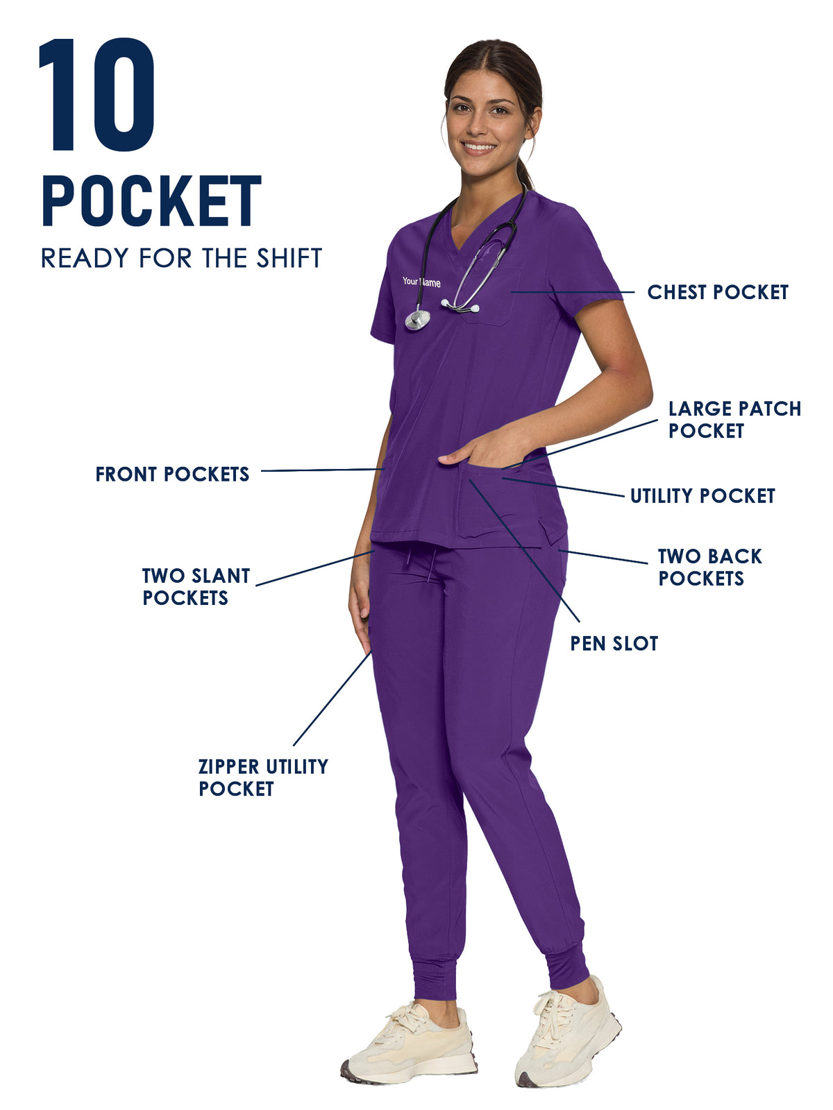 Luna Made-to-Measure Jogger Scrub Set Package
