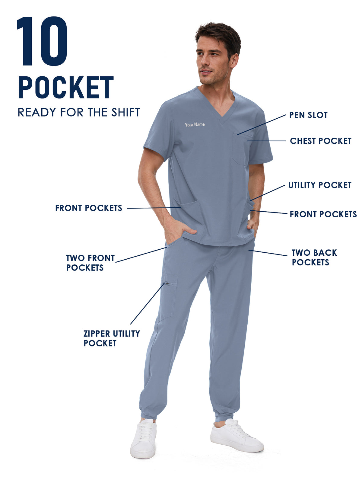 Lunar Made-to-Measure Jogger Scrub Set Package