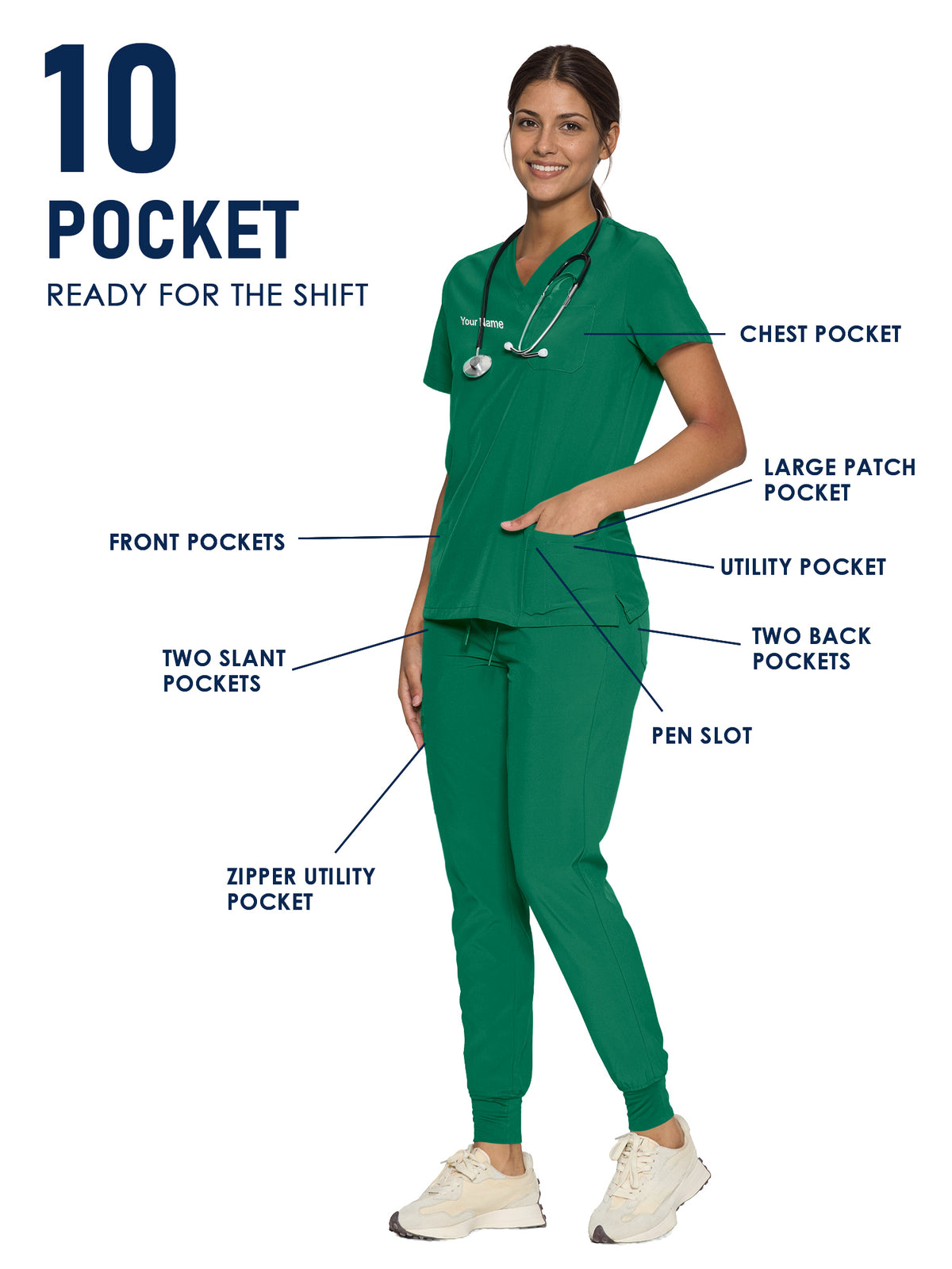 Luna Made-to-Measure Jogger Scrub Set Package