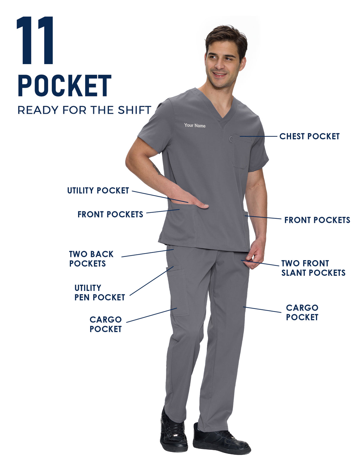 Orion Made-to-Measure Straight-Leg Scrub Set Package