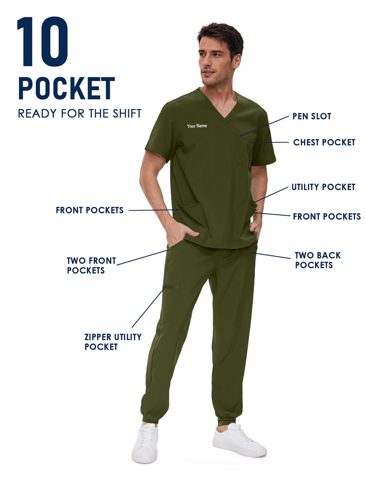 Lunar Made-to-Measure Jogger Scrub Set Package