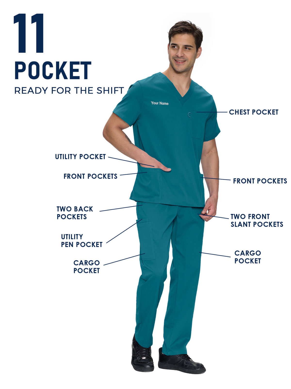 Orion Made-to-Measure Straight-Leg Scrub Set Package