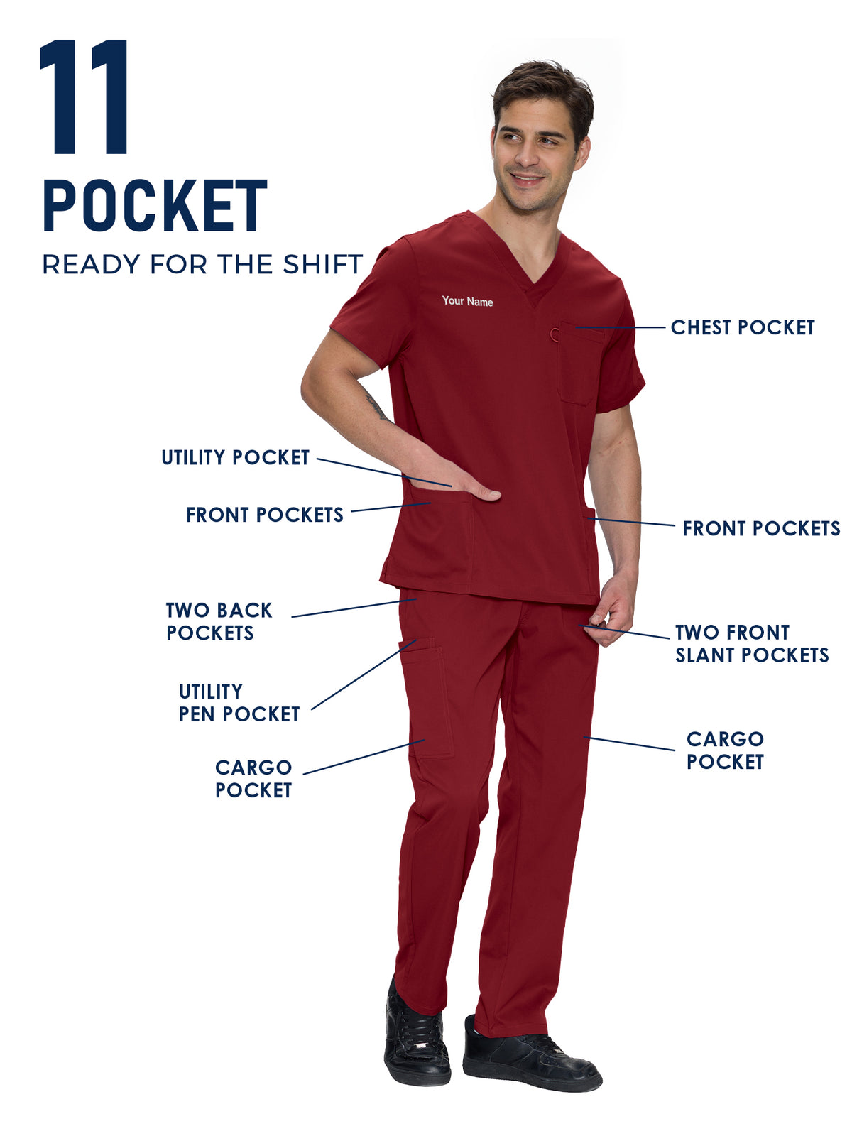 Orion Made-to-Measure Straight-Leg Scrub Set Package