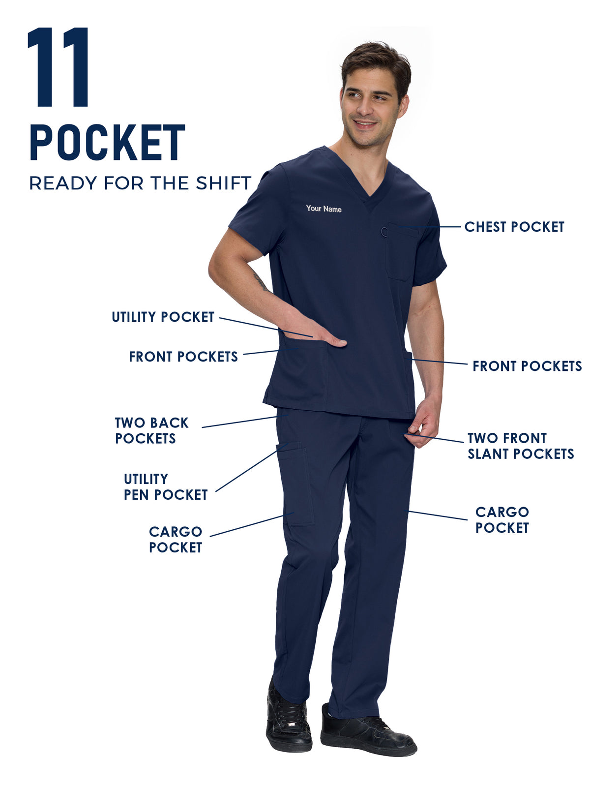 Orion Made-to-Measure Straight-Leg Scrub Set Package