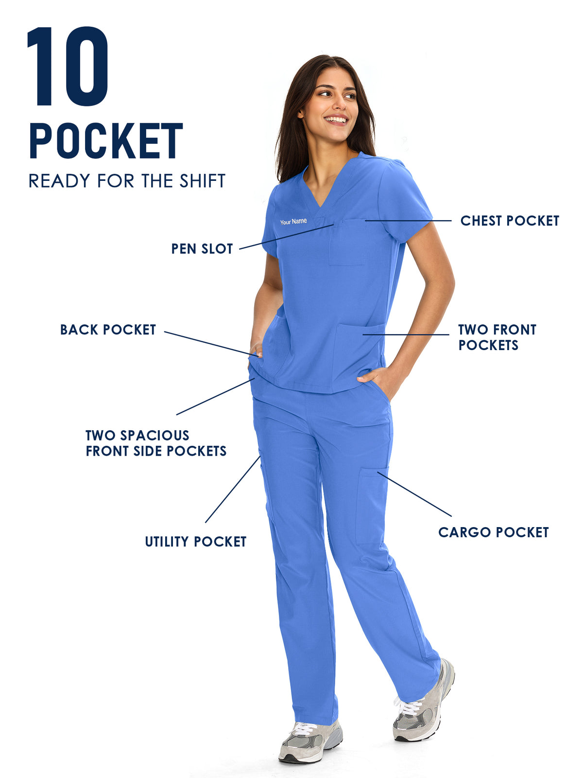 Dawn Dusk Made-to-Measure Straight-Leg Scrub Set Package