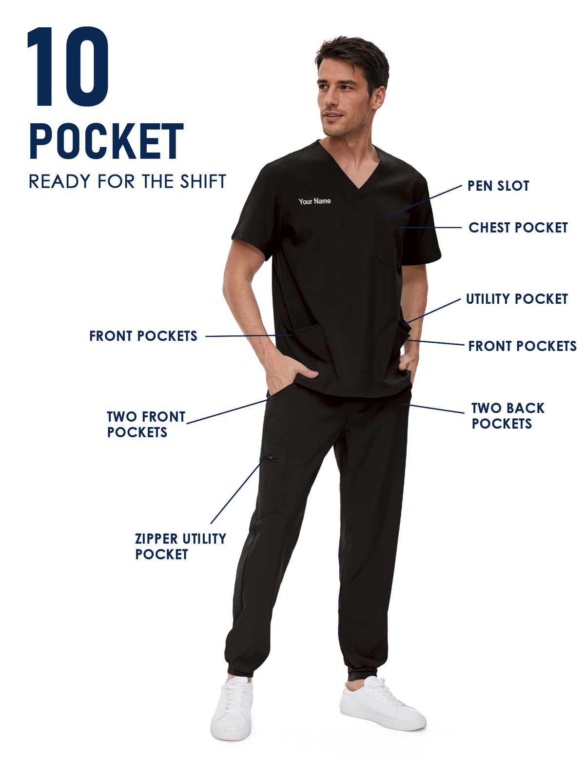 Lunar Made-to-Measure Jogger Scrub Set Package