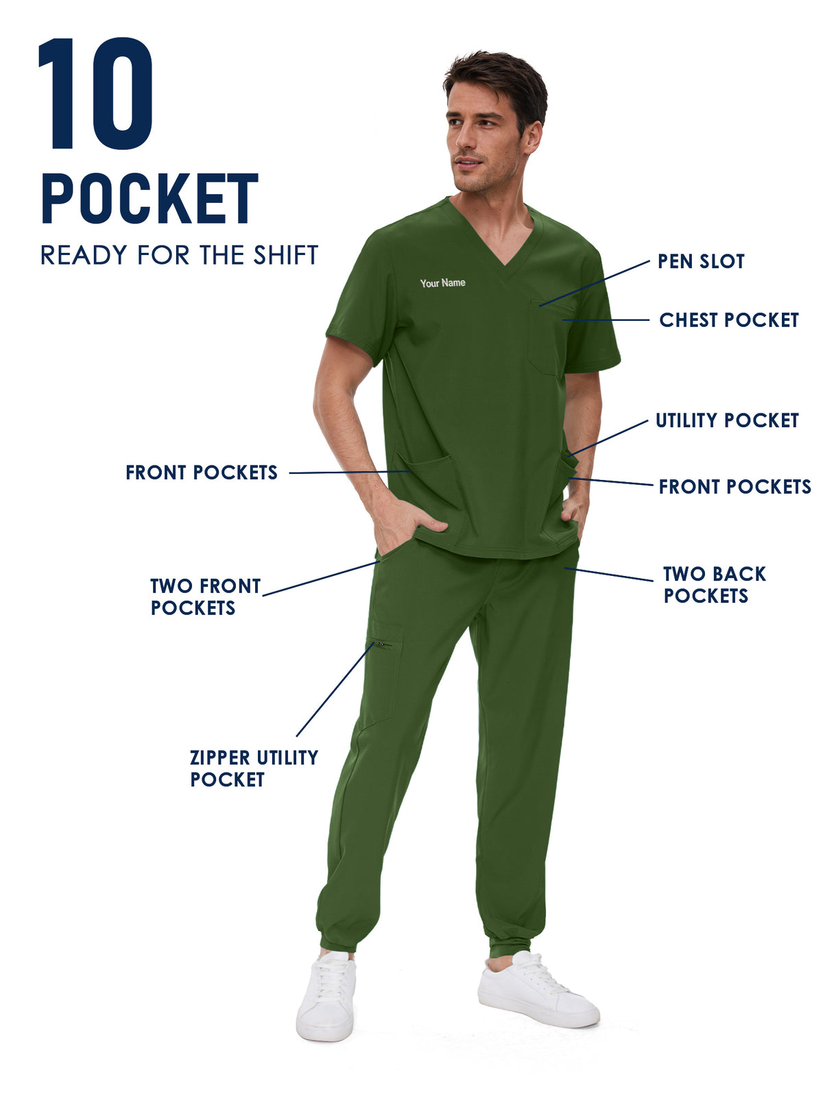 Lunar Made-to-Measure Jogger Scrub Set Package