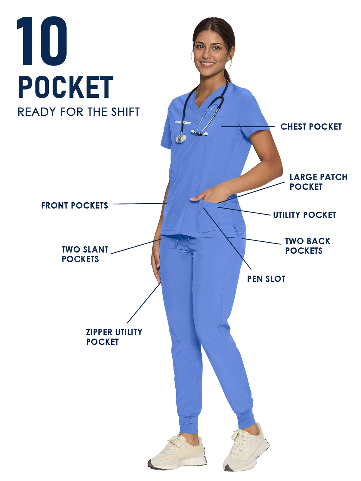 Luna Made-to-Measure Jogger Scrub Set Package