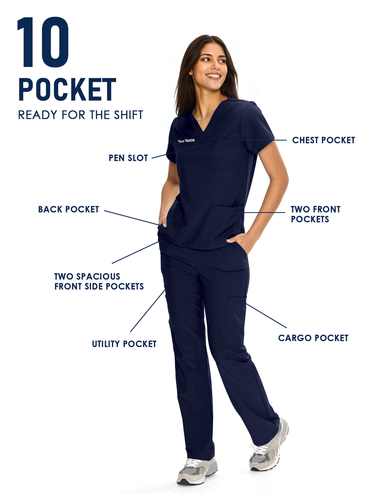Dawn Dusk Made-to-Measure Straight-Leg Scrub Set Package