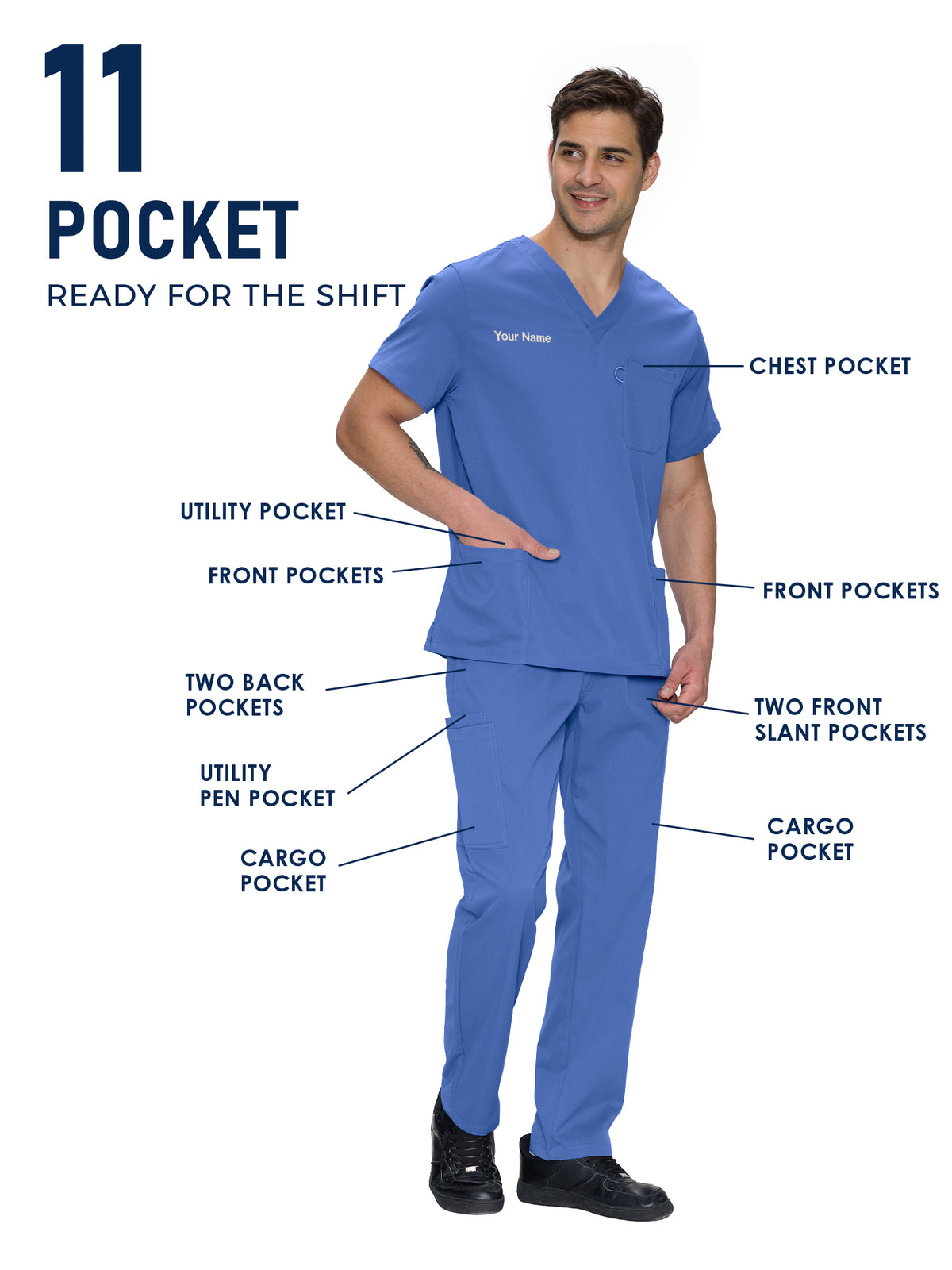 Orion Made-to-Measure Straight-Leg Scrub Set Package