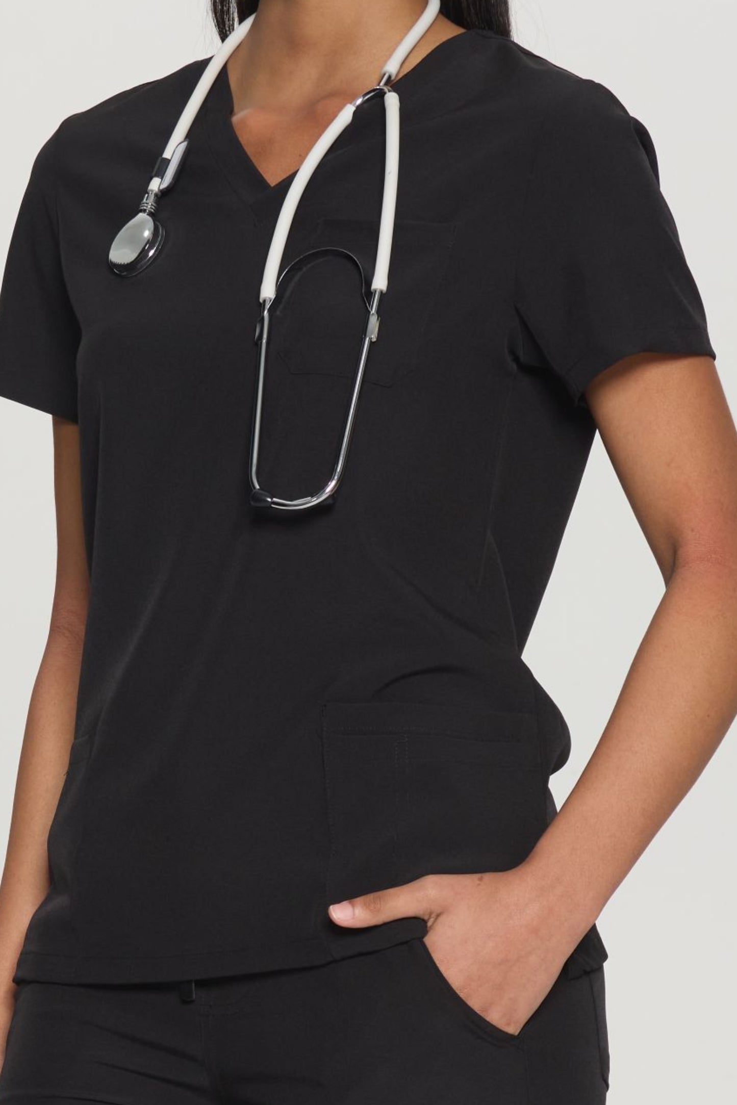 COZYFIT V-Neck 3-pocket Scrub Tops for Woman