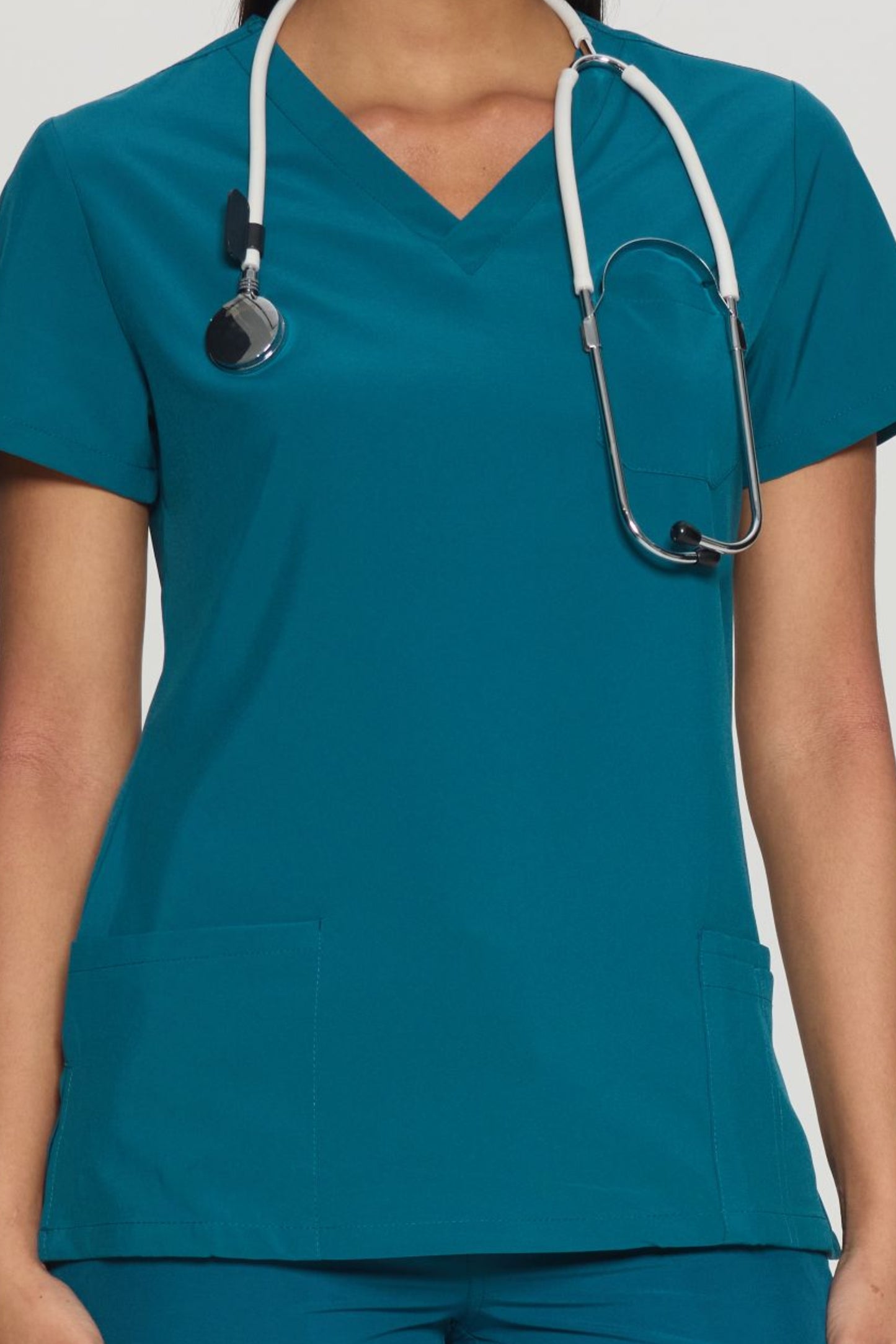 COZYFIT V-Neck 3-pocket Scrub Tops for Woman