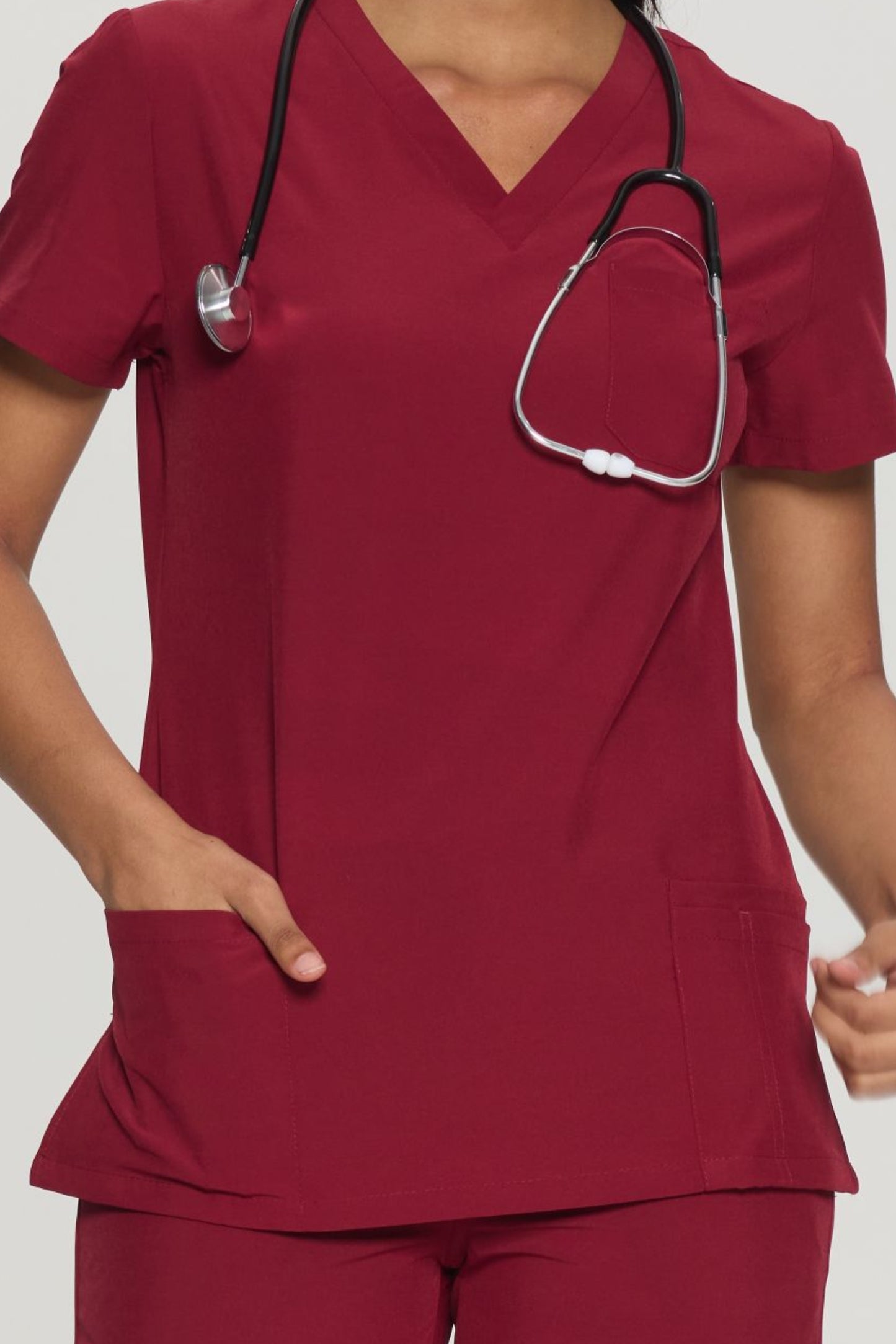COZYFIT V-Neck 3-pocket Scrub Tops for Woman