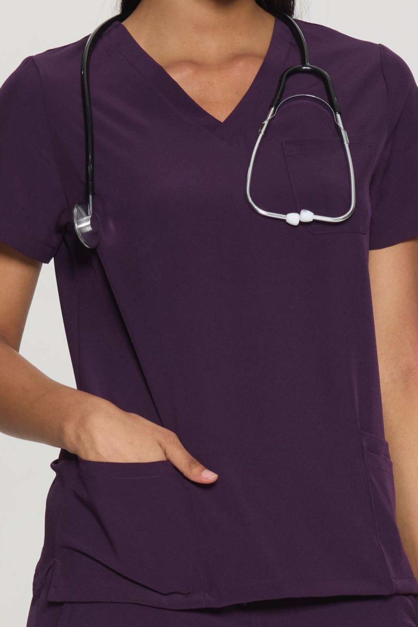 COZYFIT V-Neck 3-pocket Scrub Tops for Woman