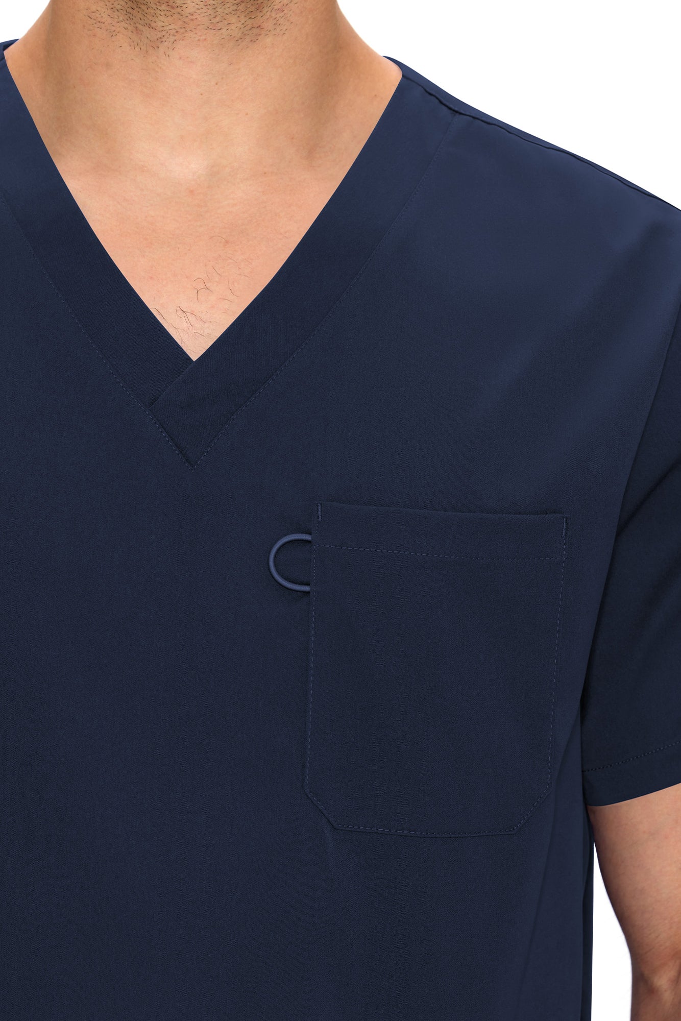 COZYFIT Scrubs for Men Set - V-Neck Scrub Top and Straight Leg Pants with 11 Pockets