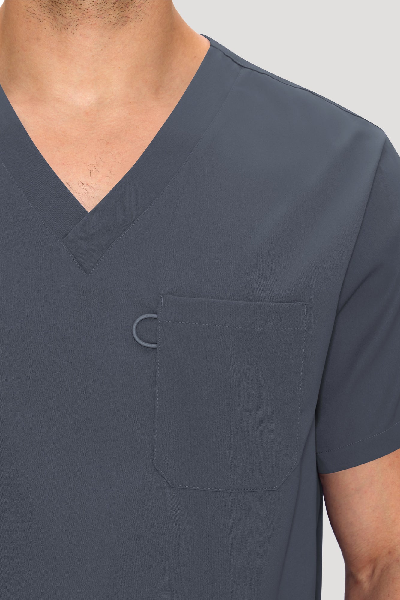 COZYFIT Scrubs for Men Set - V-Neck Scrub Top and Straight Leg Pants with 11 Pockets