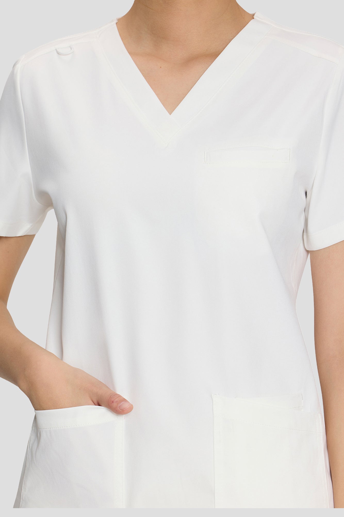 Scrubs for Women, V-Neck Top & Cargo Jogger Pants, 9 Pockets Adjustable Drawstring, For Nurses, Clinics, Long Shifts, Daily Medical Uniforms (Previously COZYFIT)