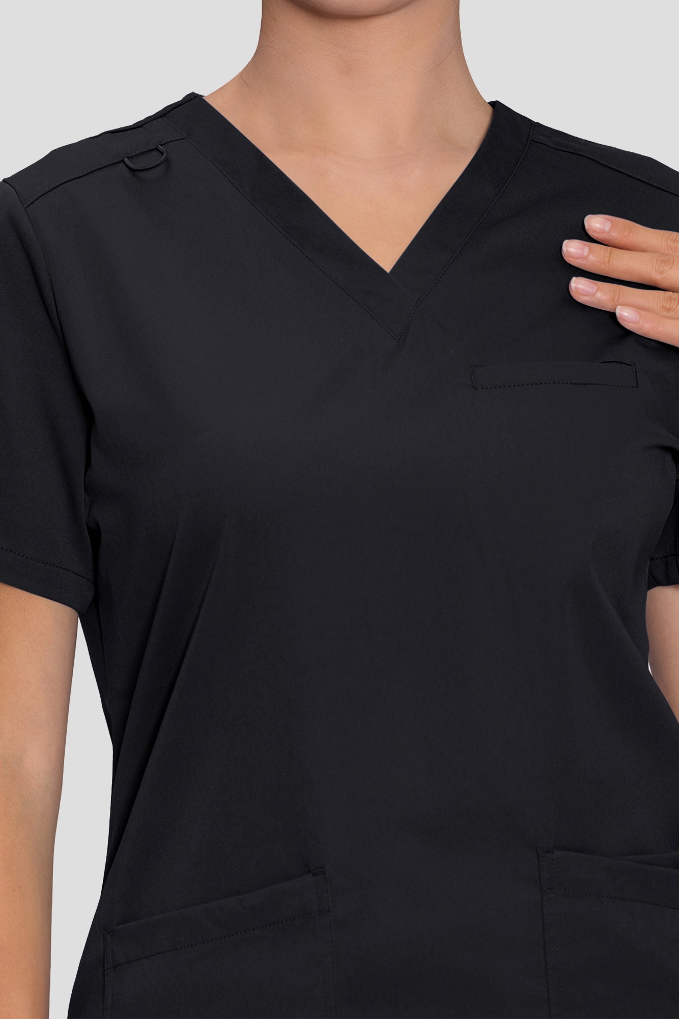 Scrubs for Women, V-Neck Top & Cargo Jogger Pants, 9 Pockets Adjustable Drawstring, For Nurses, Clinics, Long Shifts, Daily Medical Uniforms (Previously COZYFIT)
