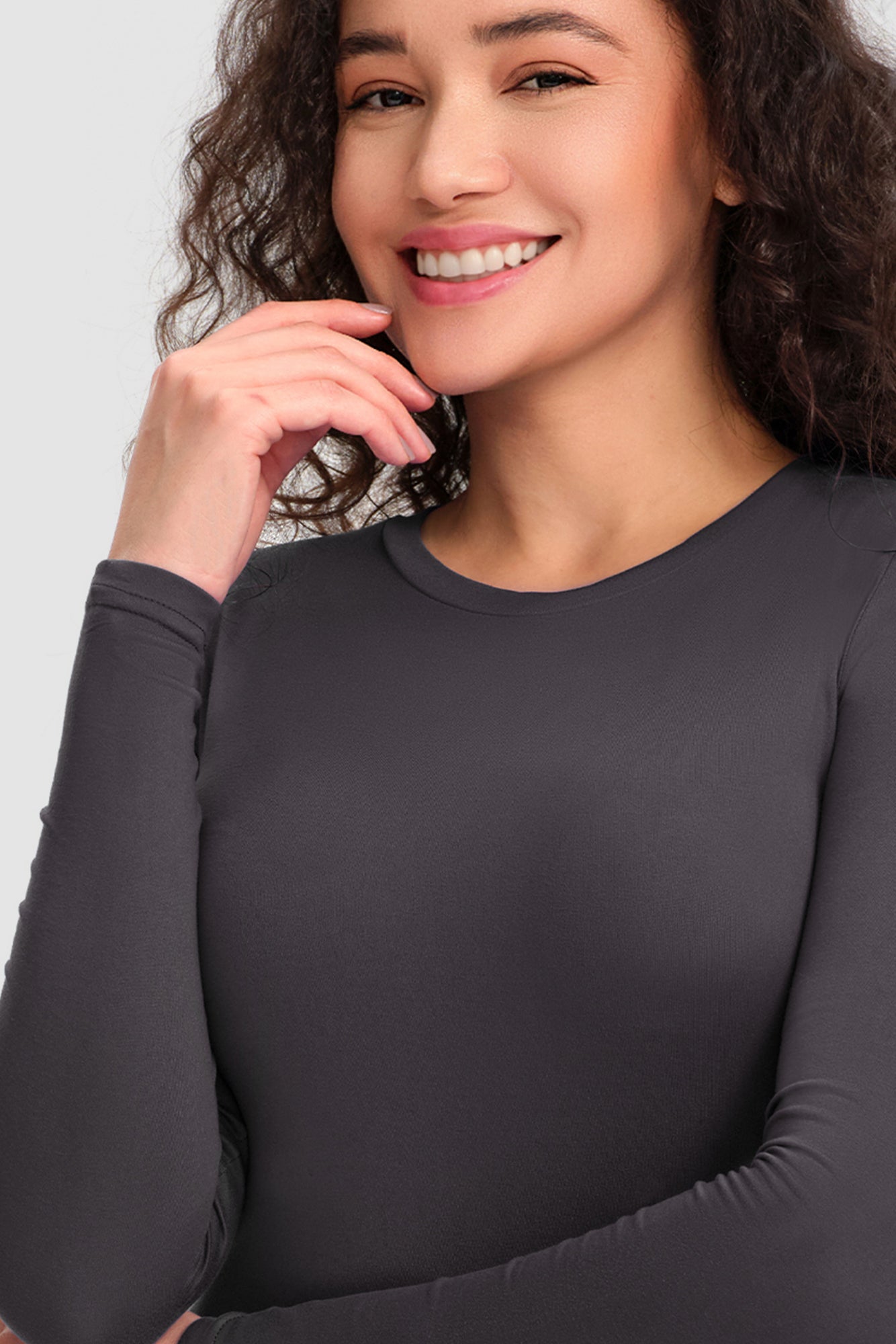 COZYFIT 3 Pack Scrub Undershirts Long Sleeve Women - Underscrub Comfort Tee