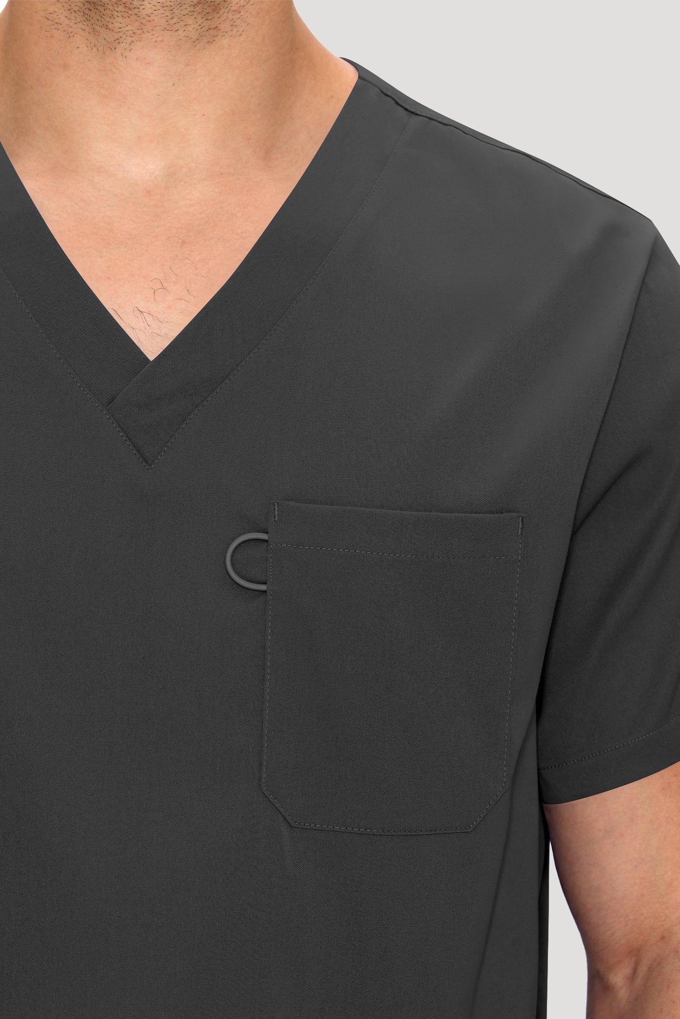 COZYFIT Scrubs for Men Set - V-Neck Scrub Top and Straight Leg Pants with 11 Pockets