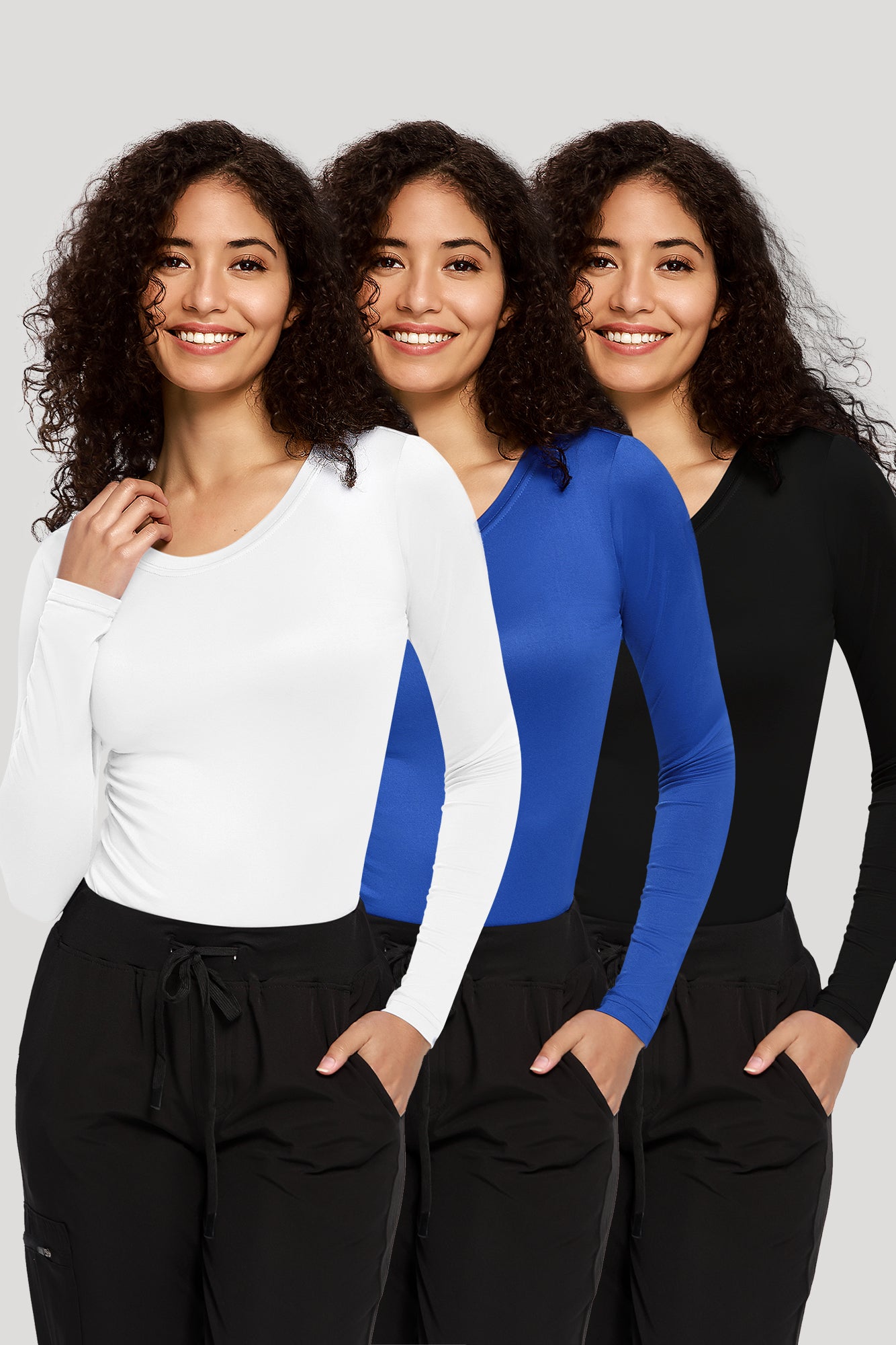 COZYFIT 3 Pack Underscrub Long Sleeve Women