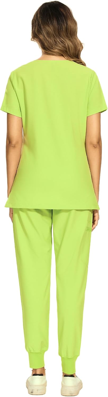 Luna Scrub Set — Apple Green — 2