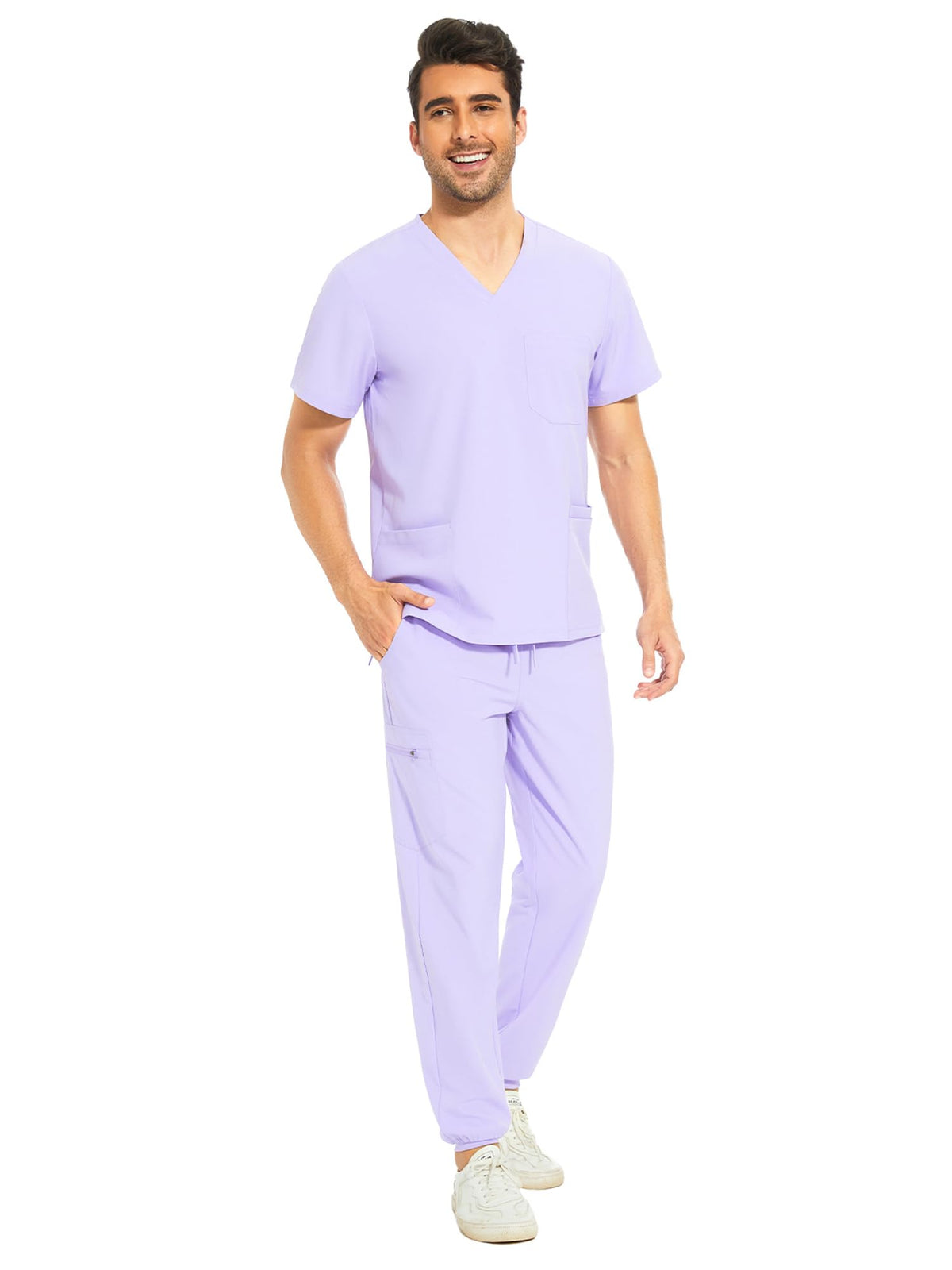 Lunar Scrub Set — Light Lilac Purple — 3