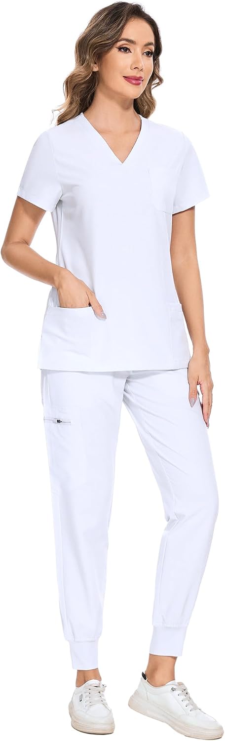 Luna Scrub Set — White — 3