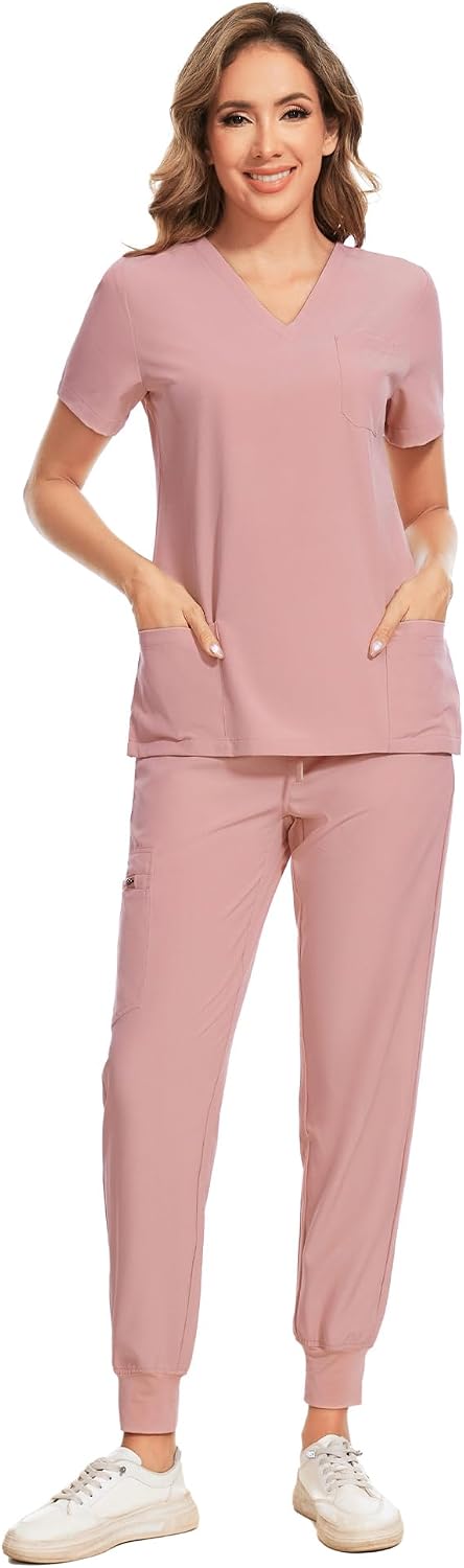 Luna Scrub Set — Pink — 1
