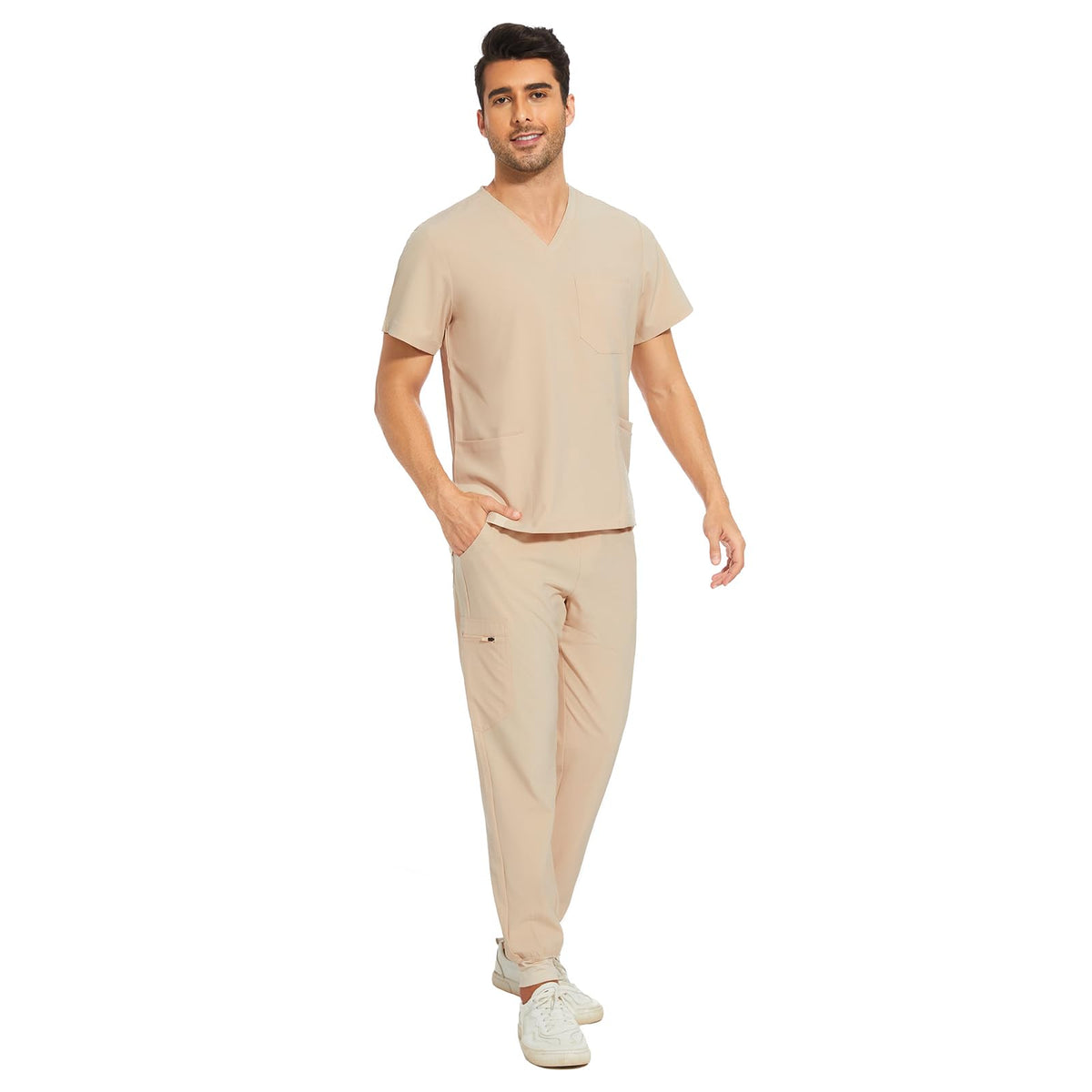 Lunar Scrub Set — Light Khaki — 3
