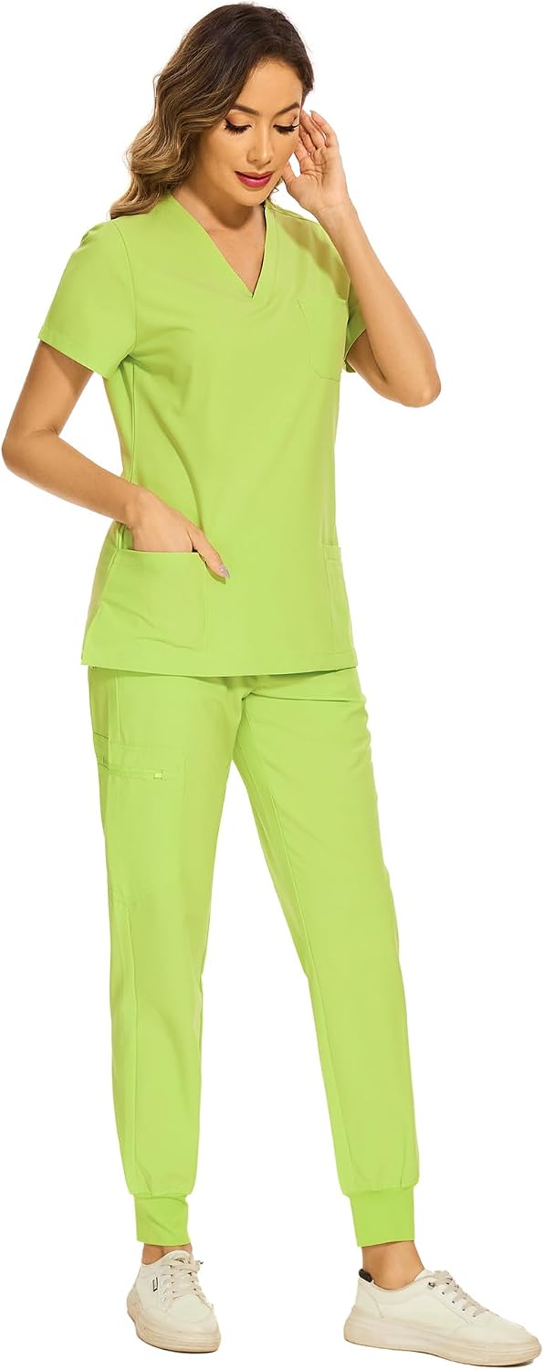 Luna Scrub Set — Apple Green — 3
