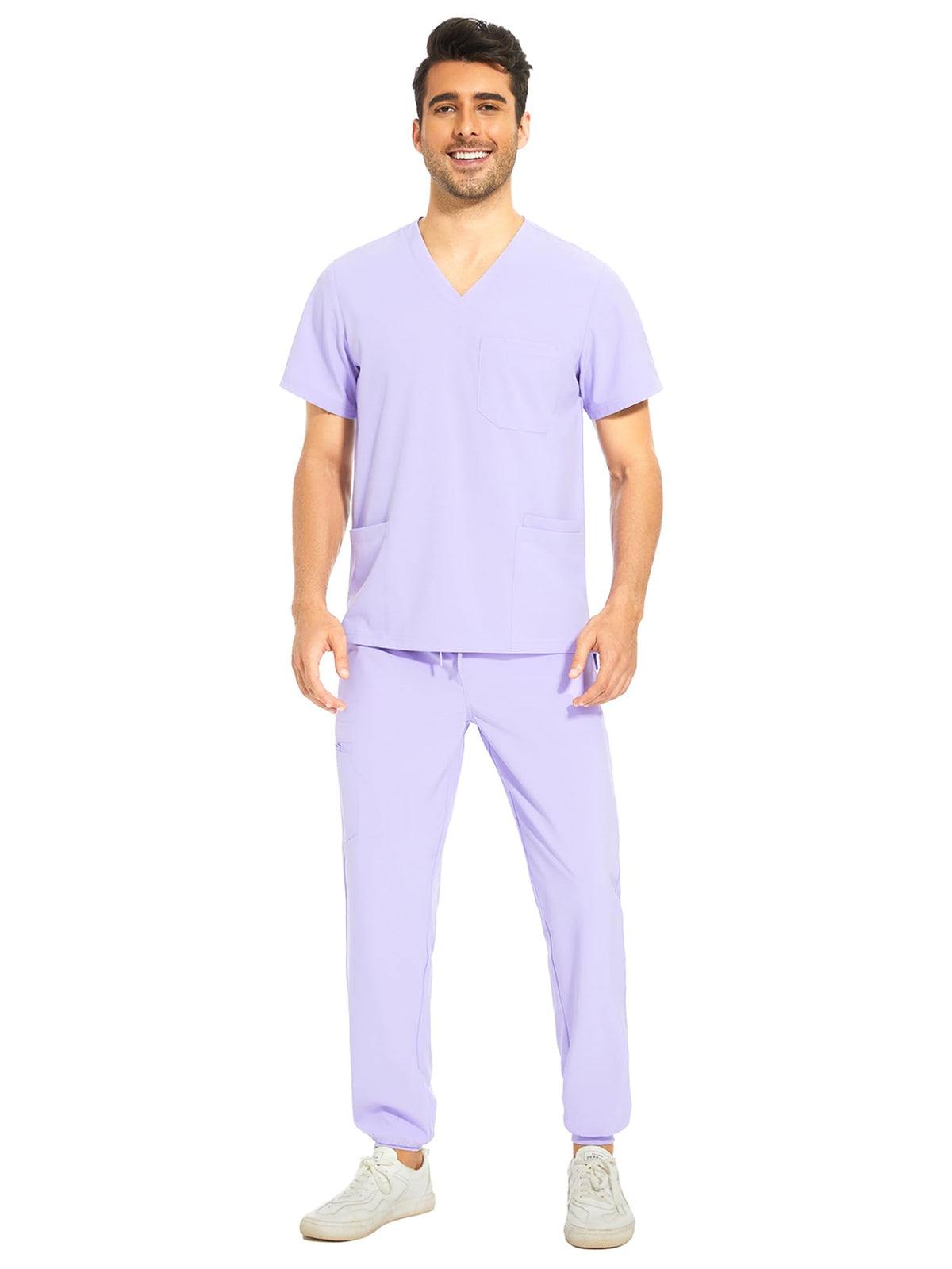 Lunar Scrub Set — Light Lilac Purple — 1