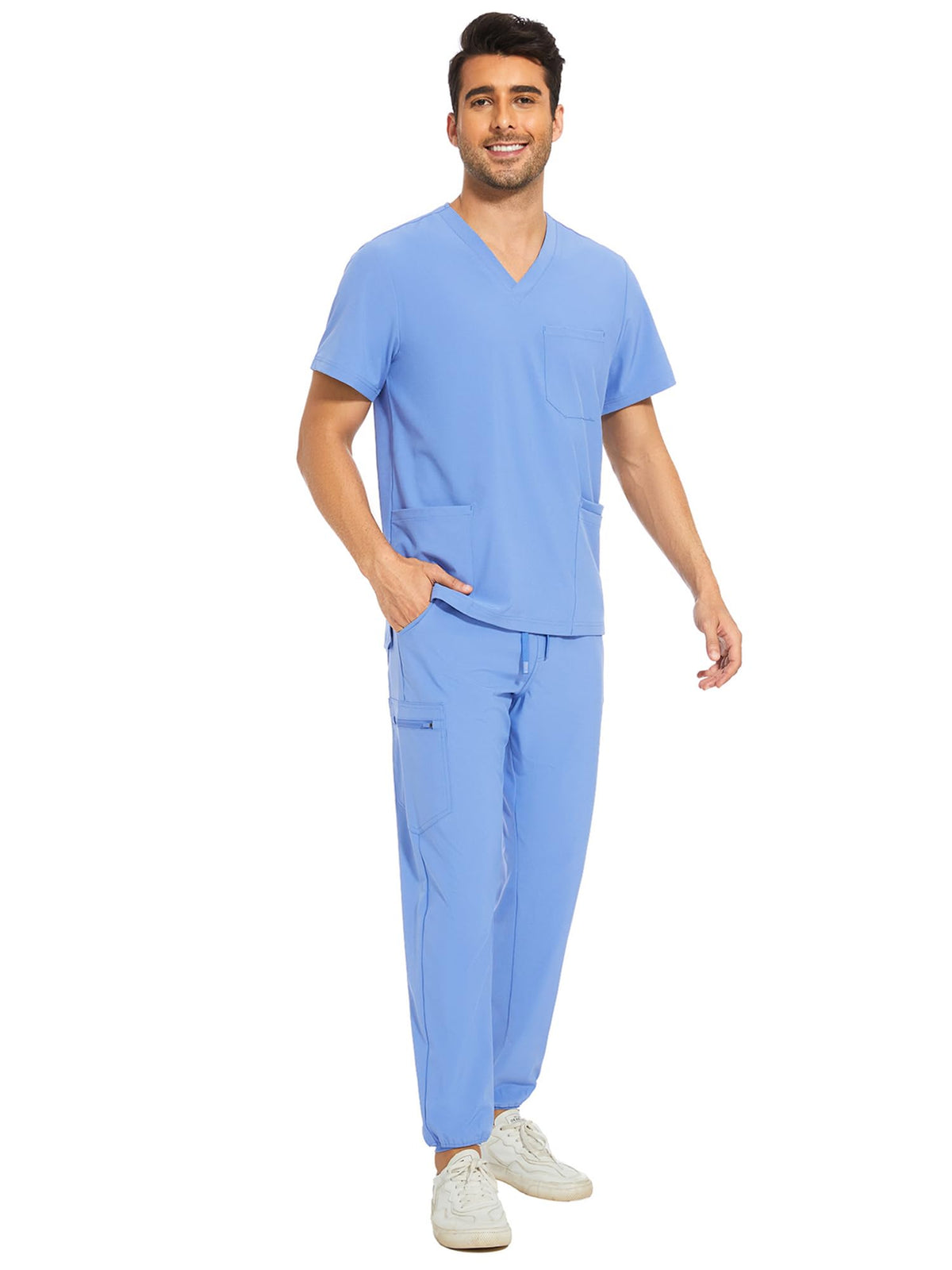 Lunar Scrub Set — True Ceil Blue — 3