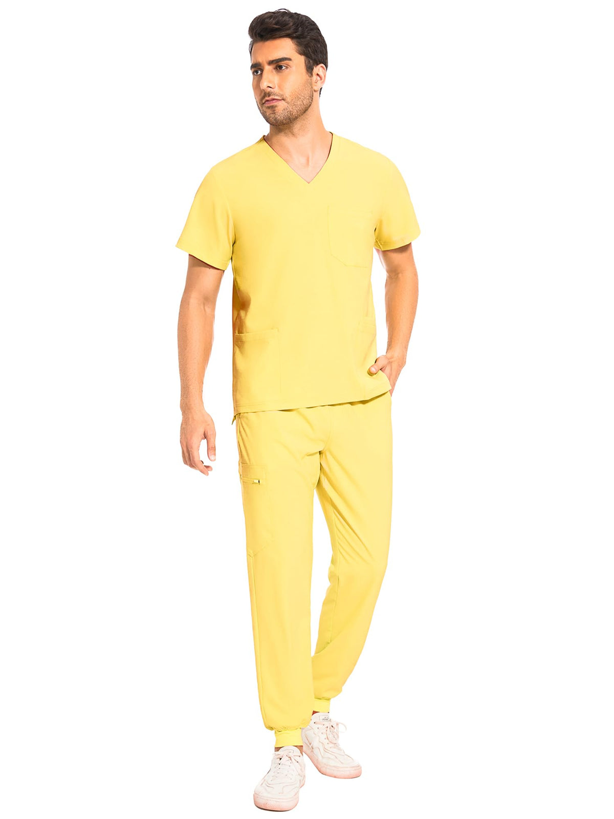 Lunar Scrub Set — Lemon Yellow — 3