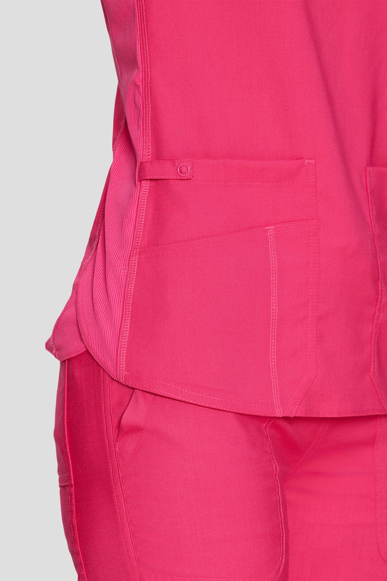 Scrubs for Women Set, V-Neck Top & Straight Leg Cargo Pants. 9 Pockets. Side Ribbed Panels, Side Slits, Ultra-Soft Stretch Fabric, Breathable Medical Uniform for Workwear