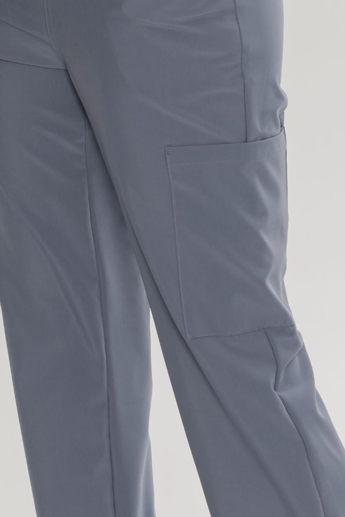 COZYFIT  V-Neck Scrub Top & Straight Leg Pants with 9 Pockets
