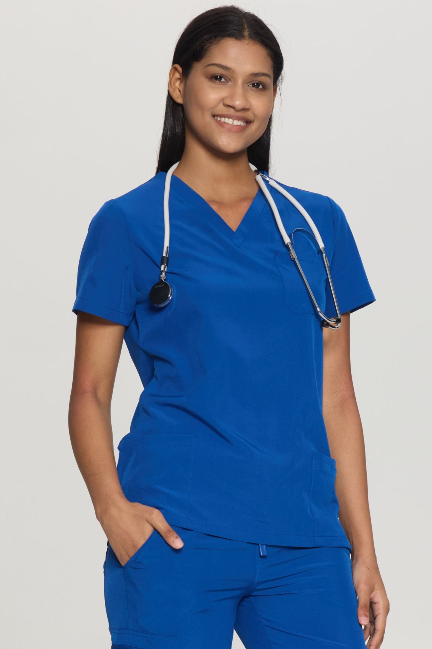 COZYFIT V-Neck 3-pocket Scrub Tops for Woman
