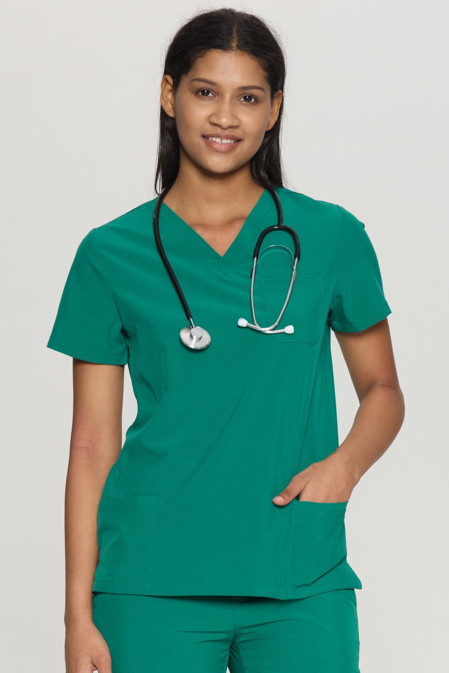 COZYFIT V-Neck 3-pocket Scrub Tops for Woman
