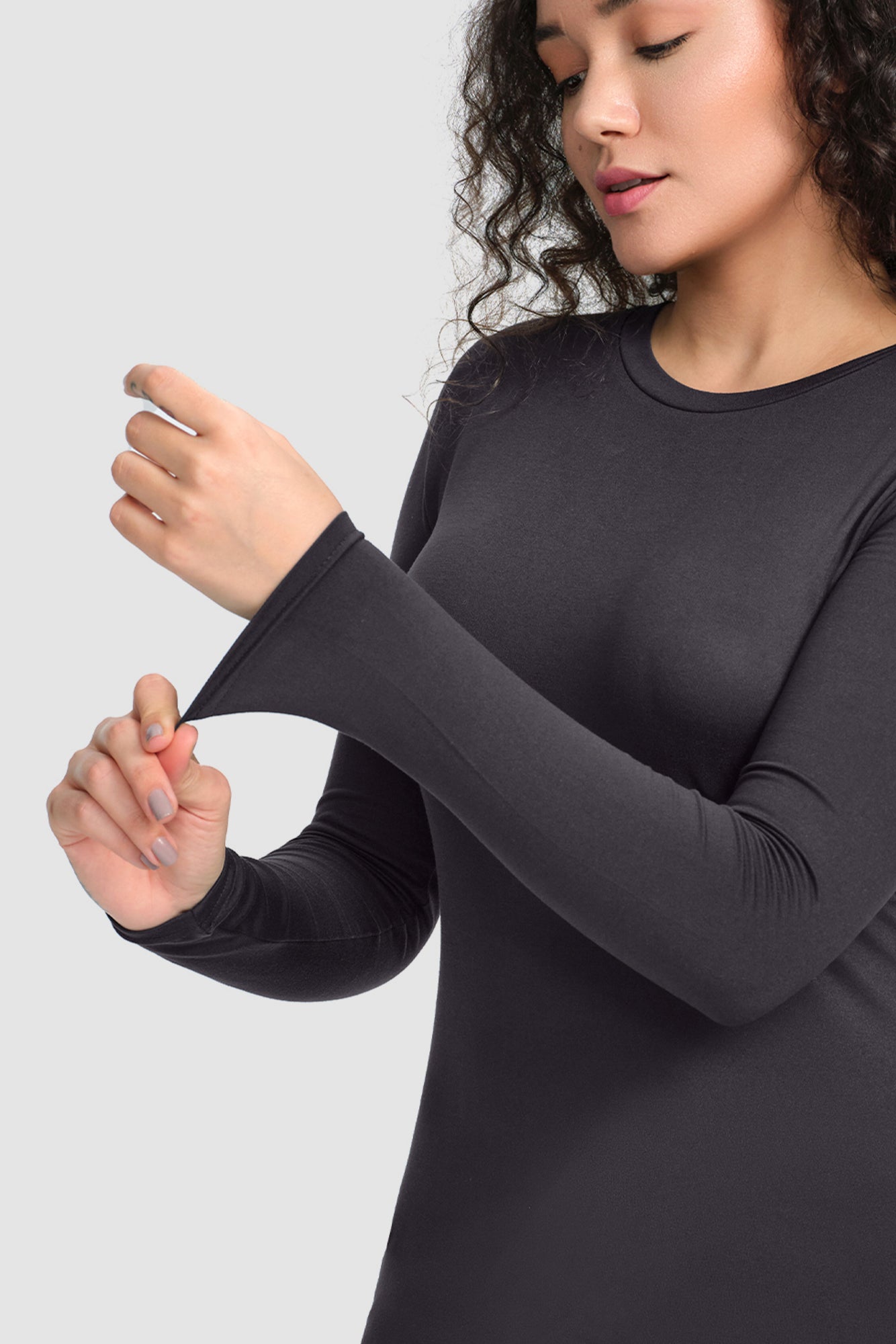 COZYFIT 3 Pack Scrub Undershirts Long Sleeve Women - Underscrub Comfort Tee