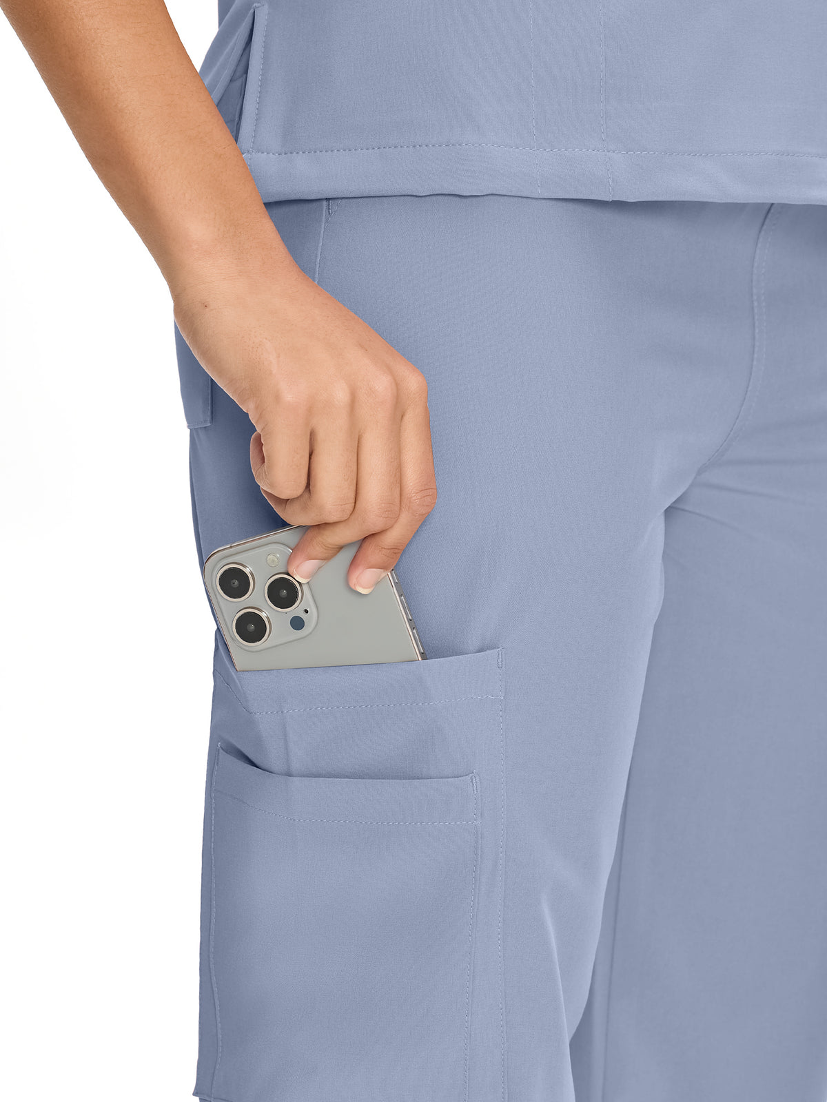 Dawn Dusk Straight-Leg Cargo Scrub Pants