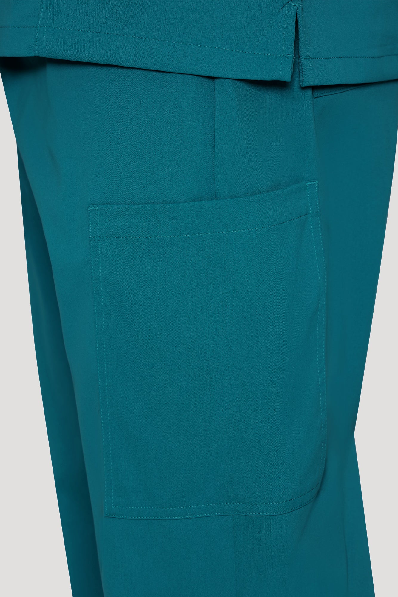 COZYFIT Scrubs for Men Set - V-Neck Scrub Top and Straight Leg Pants with 11 Pockets