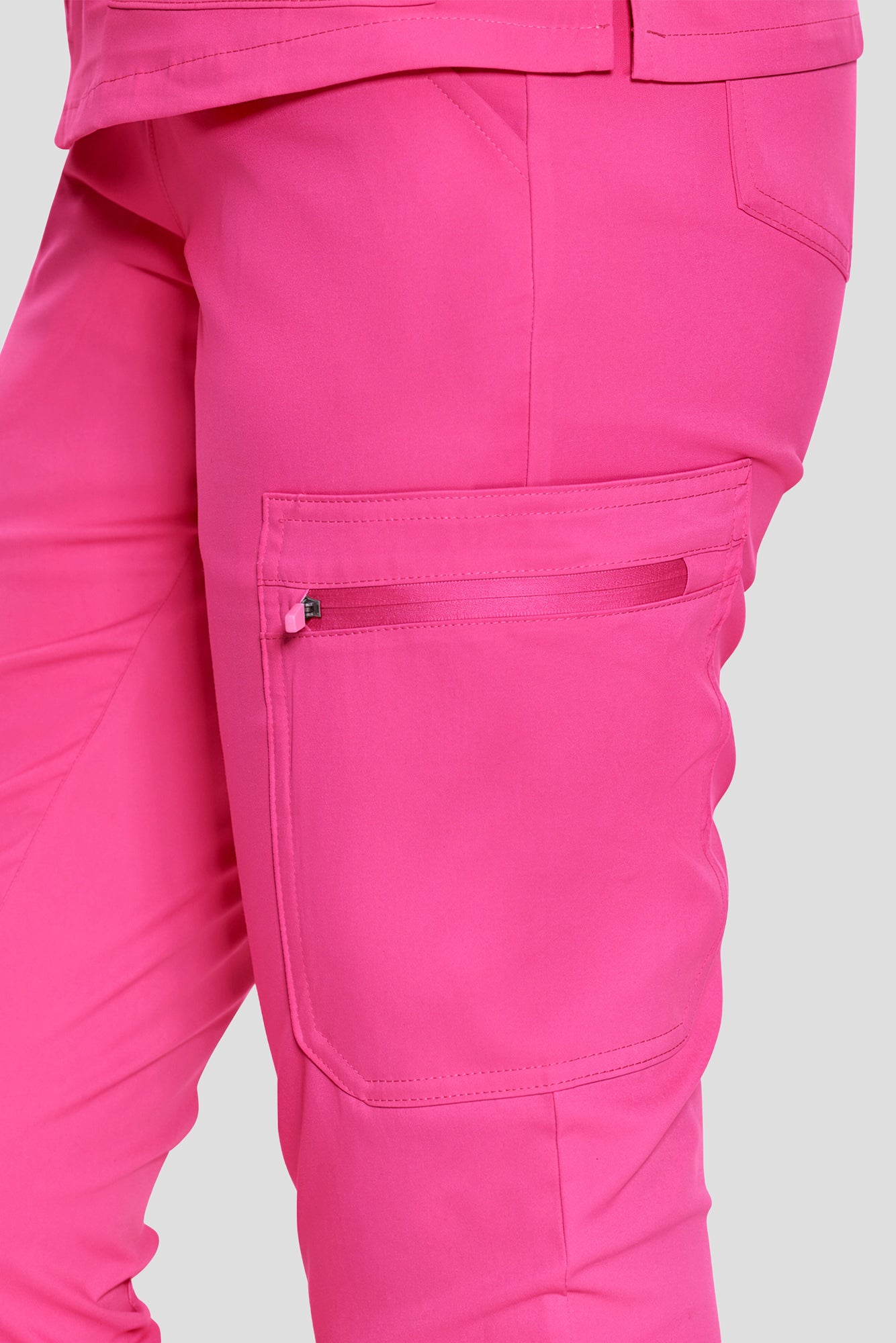 Scrubs for Women, V-Neck Top & Cargo Jogger Pants, 9 Pockets Adjustable Drawstring, For Nurses, Clinics, Long Shifts, Daily Medical Uniforms (Previously COZYFIT)