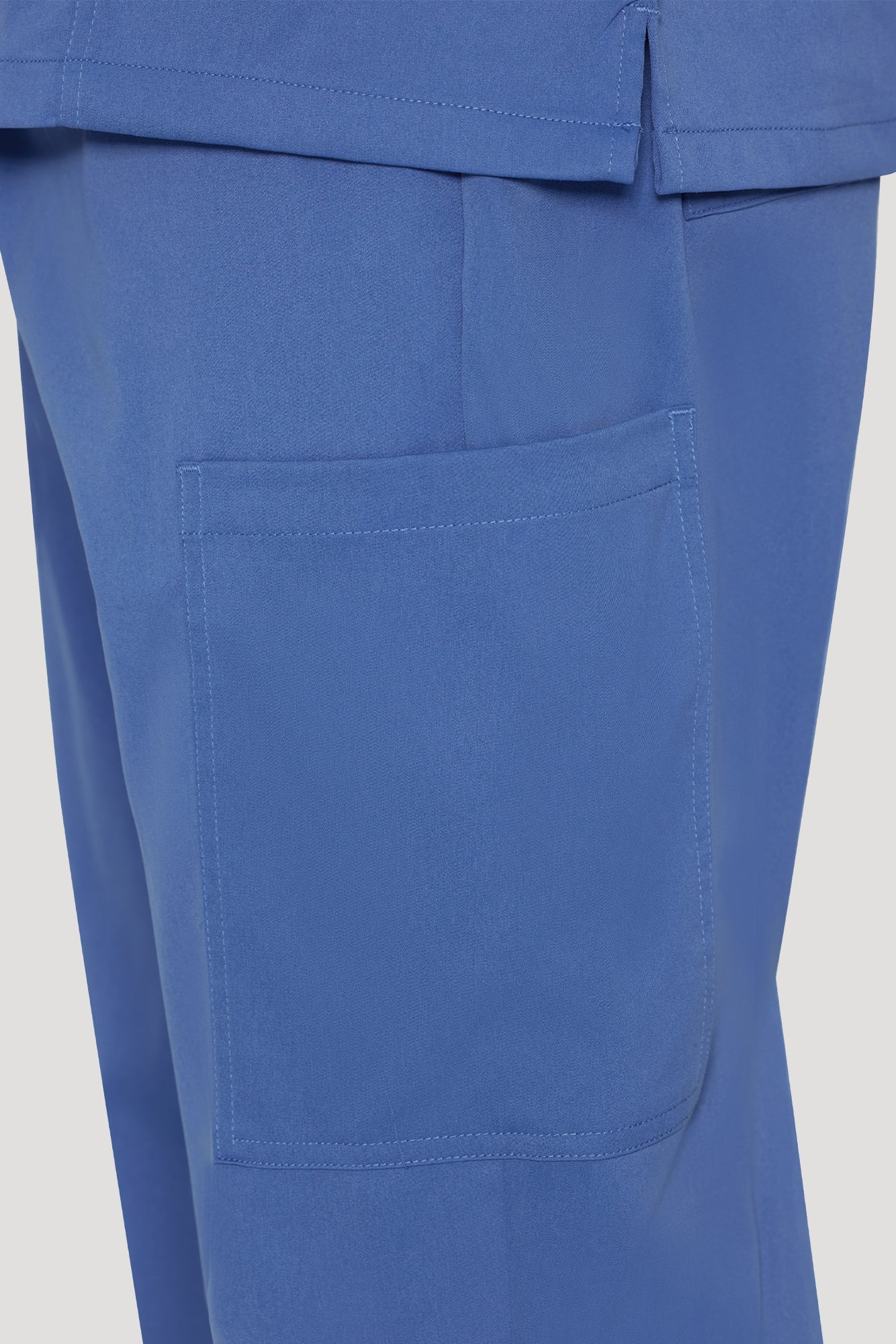 COZYFIT Scrubs for Men Set - V-Neck Scrub Top and Straight Leg Pants with 11 Pockets