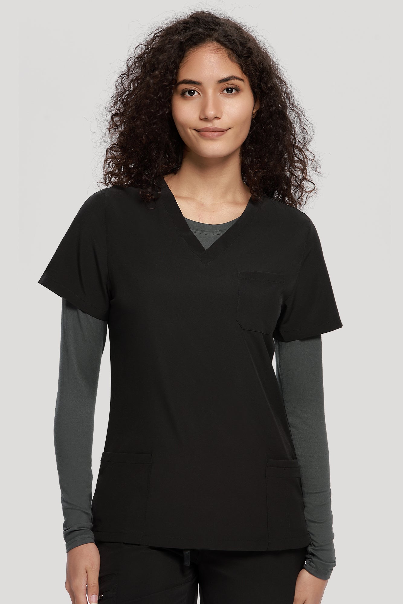 COZYFIT 2 Pack Underscrub Long Sleeve Women - Undershirts for Women Soft Fabric