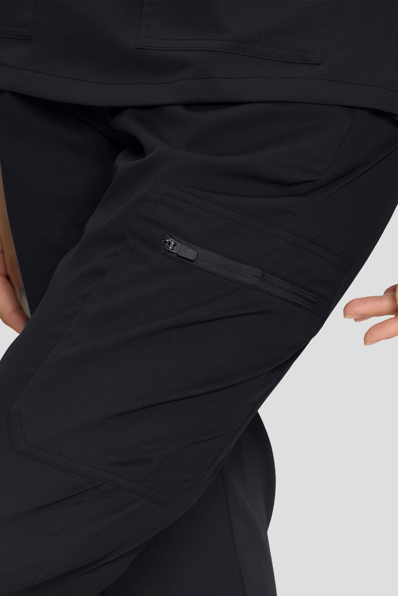 Scrubs for Women, V-Neck Top & Cargo Jogger Pants, 9 Pockets Adjustable Drawstring, For Nurses, Clinics, Long Shifts, Daily Medical Uniforms (Previously COZYFIT)