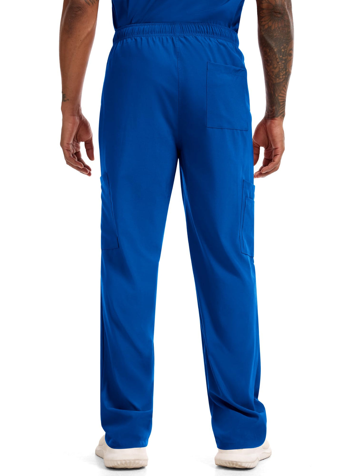 CST11P11 Men's Straight-Leg Scrub Pants — Royal Blue — 2
