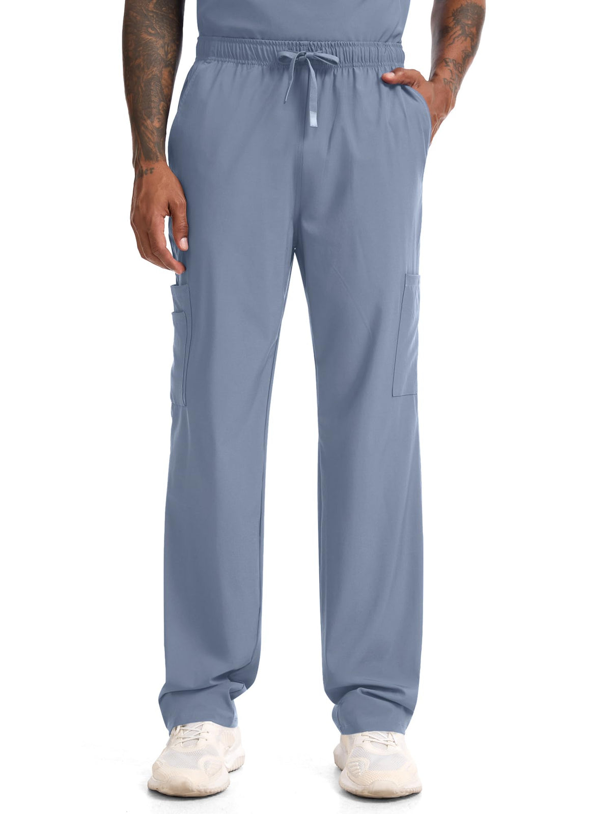 CST11P11 Men's Straight-Leg Scrub Pants — Rock Grey — 6
