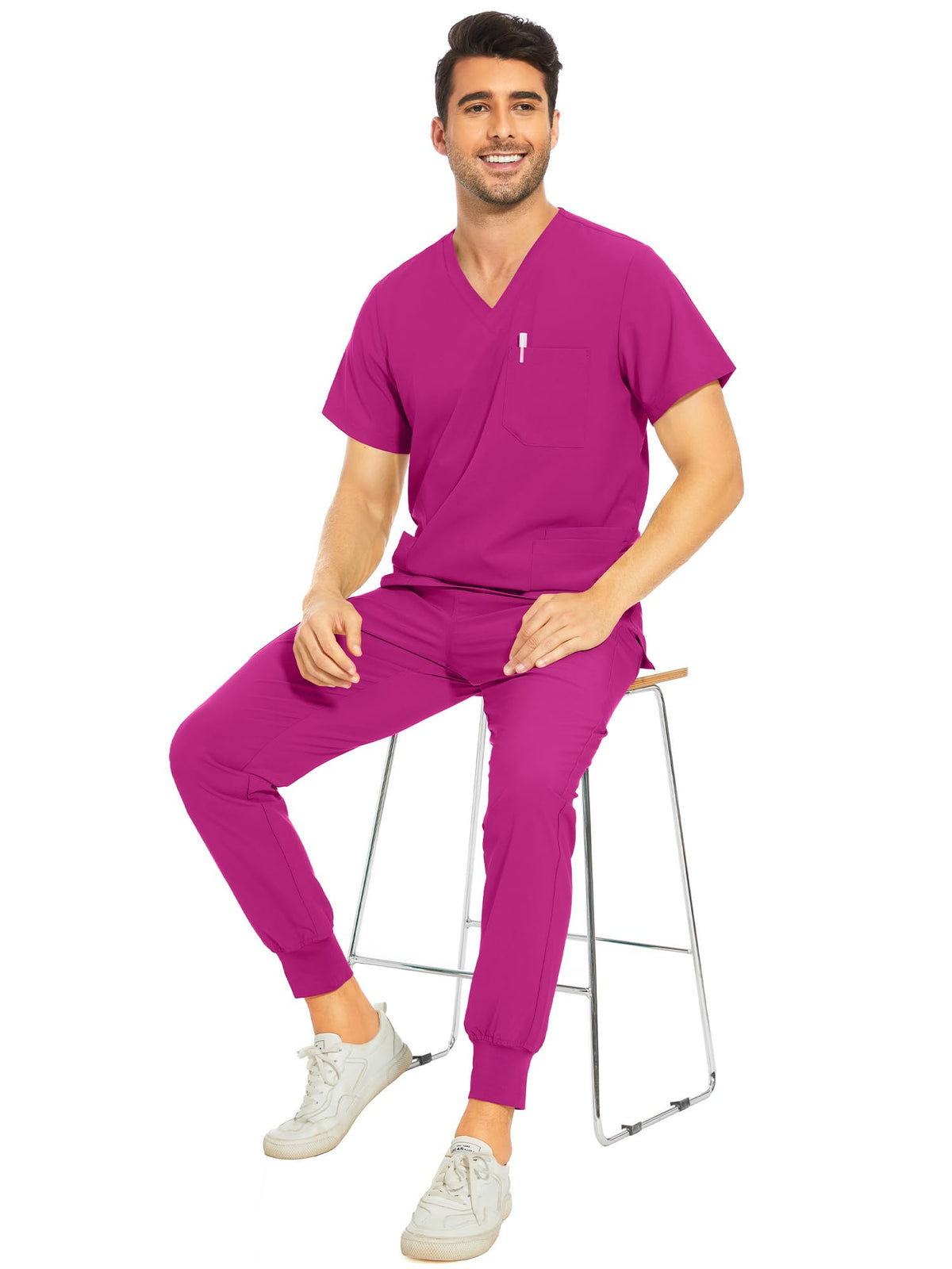 Lunar Scrub Set — Azalea Pink — 6