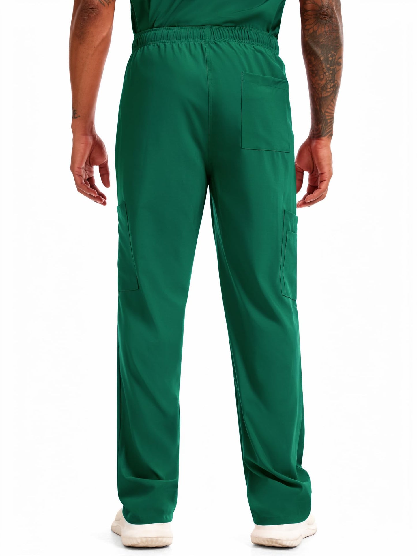 CST11P11 Men's Straight-Leg Scrub Pants — Hunter Green — 6